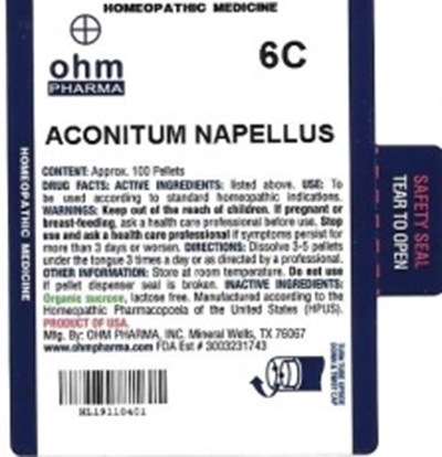 Md Tube Label (Aconitum Napellus   Md Tube Label)